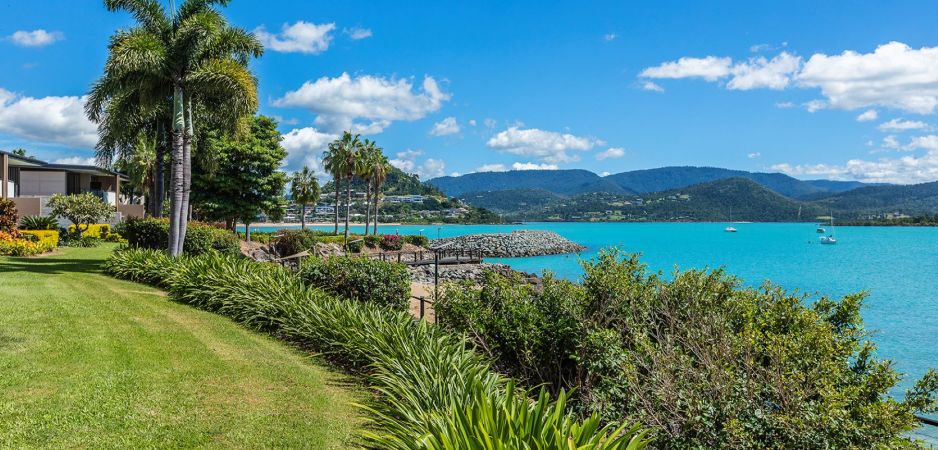 Outside resort in Whitsunday Islands